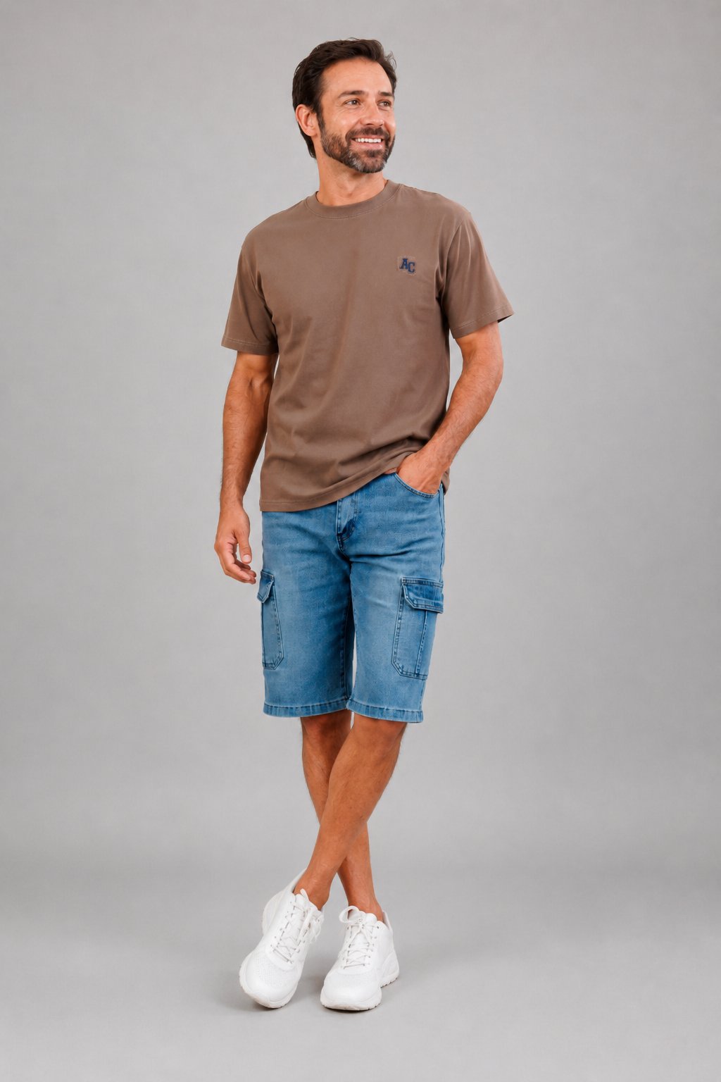 Short Denim Cargo Sky - Image 2