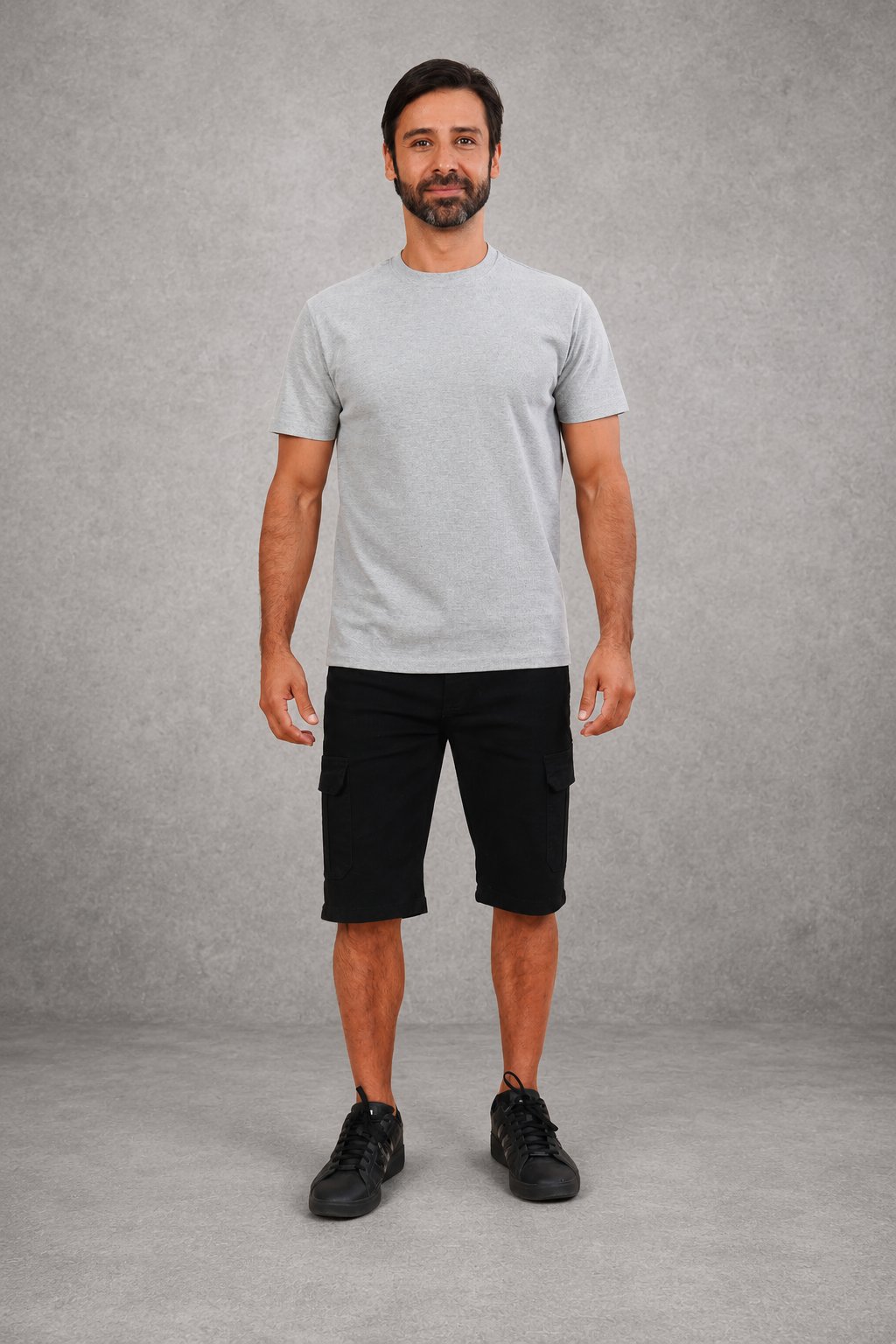 Short Denim Cargo Black