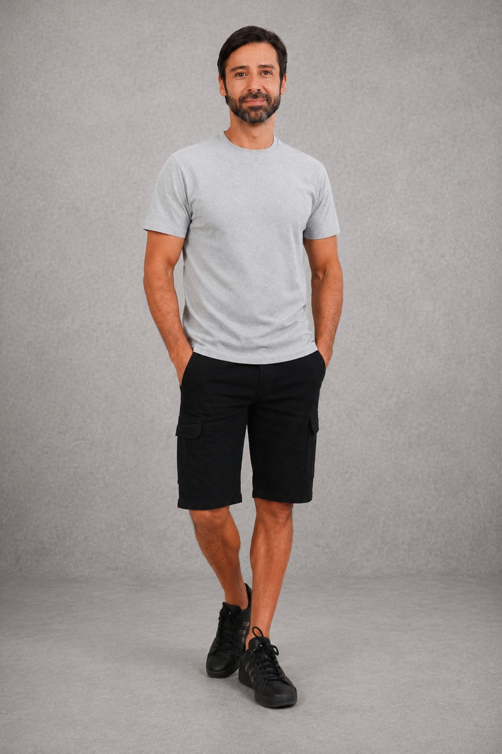 Short Denim Cargo Black - Image 2