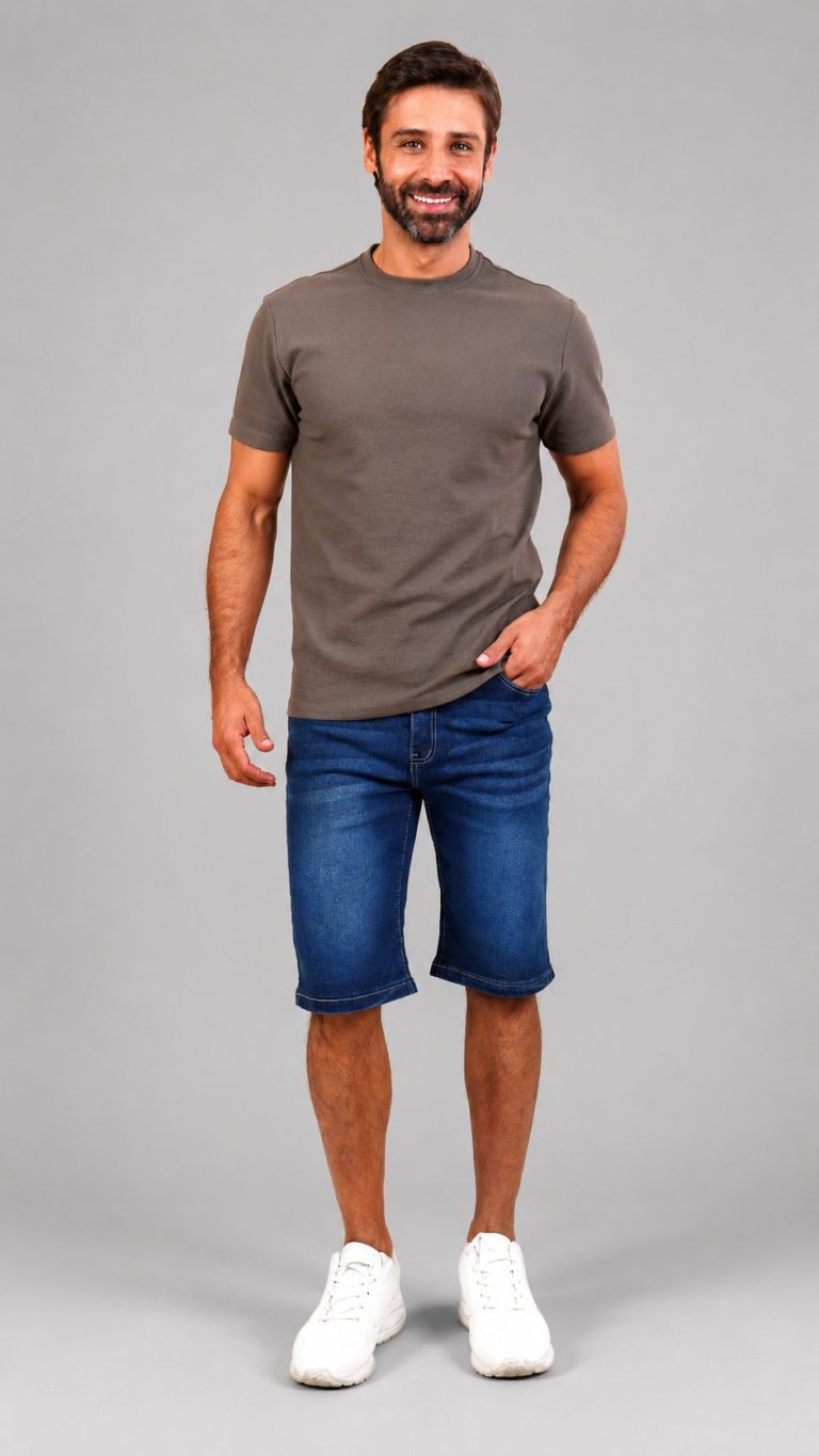 Short Denim Slim Mid