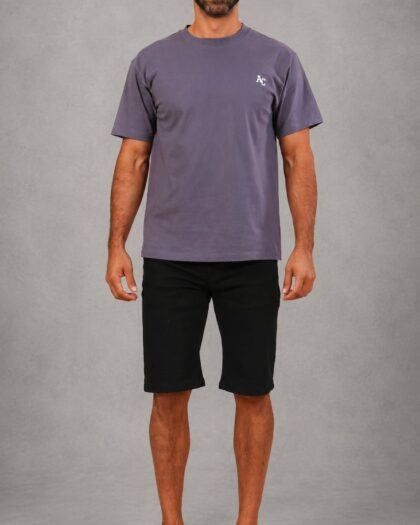 Short Denim Slim Black
