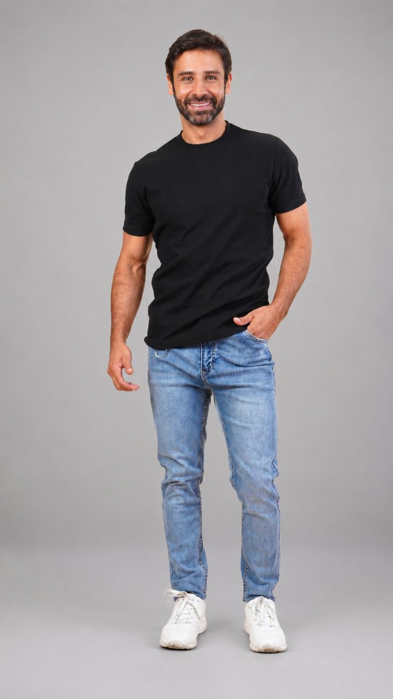 Skinny Mid Blue