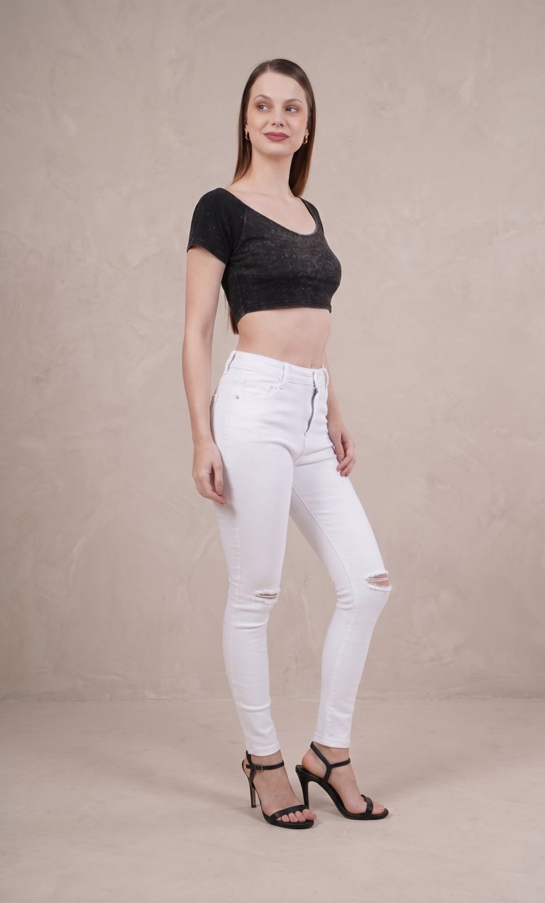 Skinny White Ripped