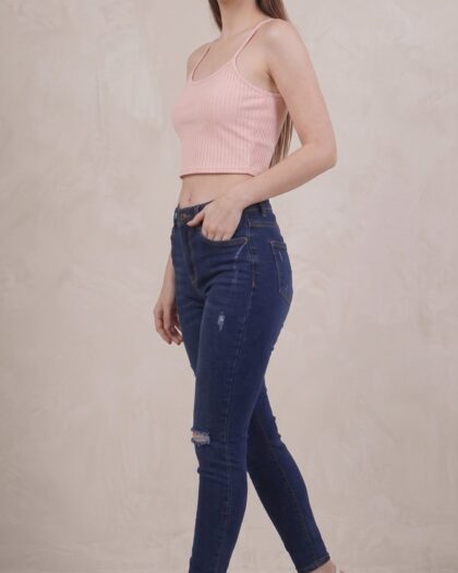 Skinny Distressed Dark