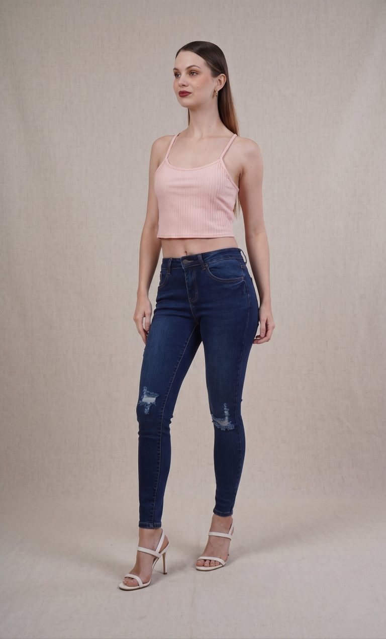 Skinny Ripped Indigo