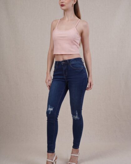 Skinny Ripped Indigo