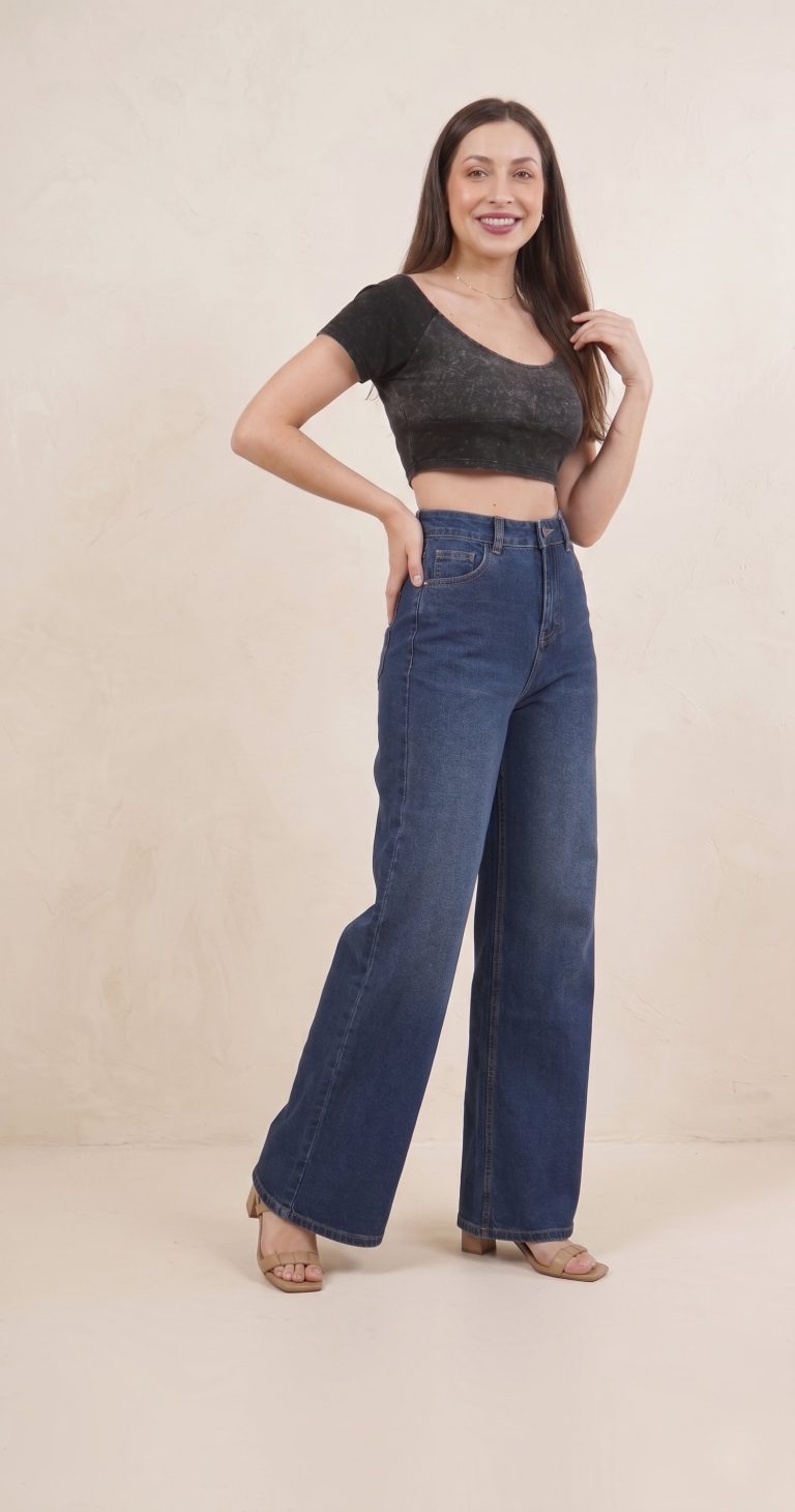 Wide Leg Deep Indigo