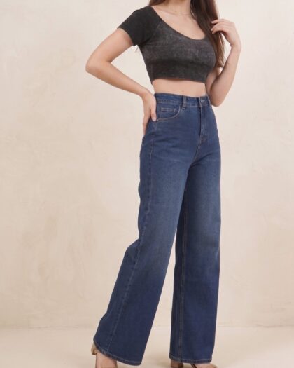 Wide Leg Deep Indigo