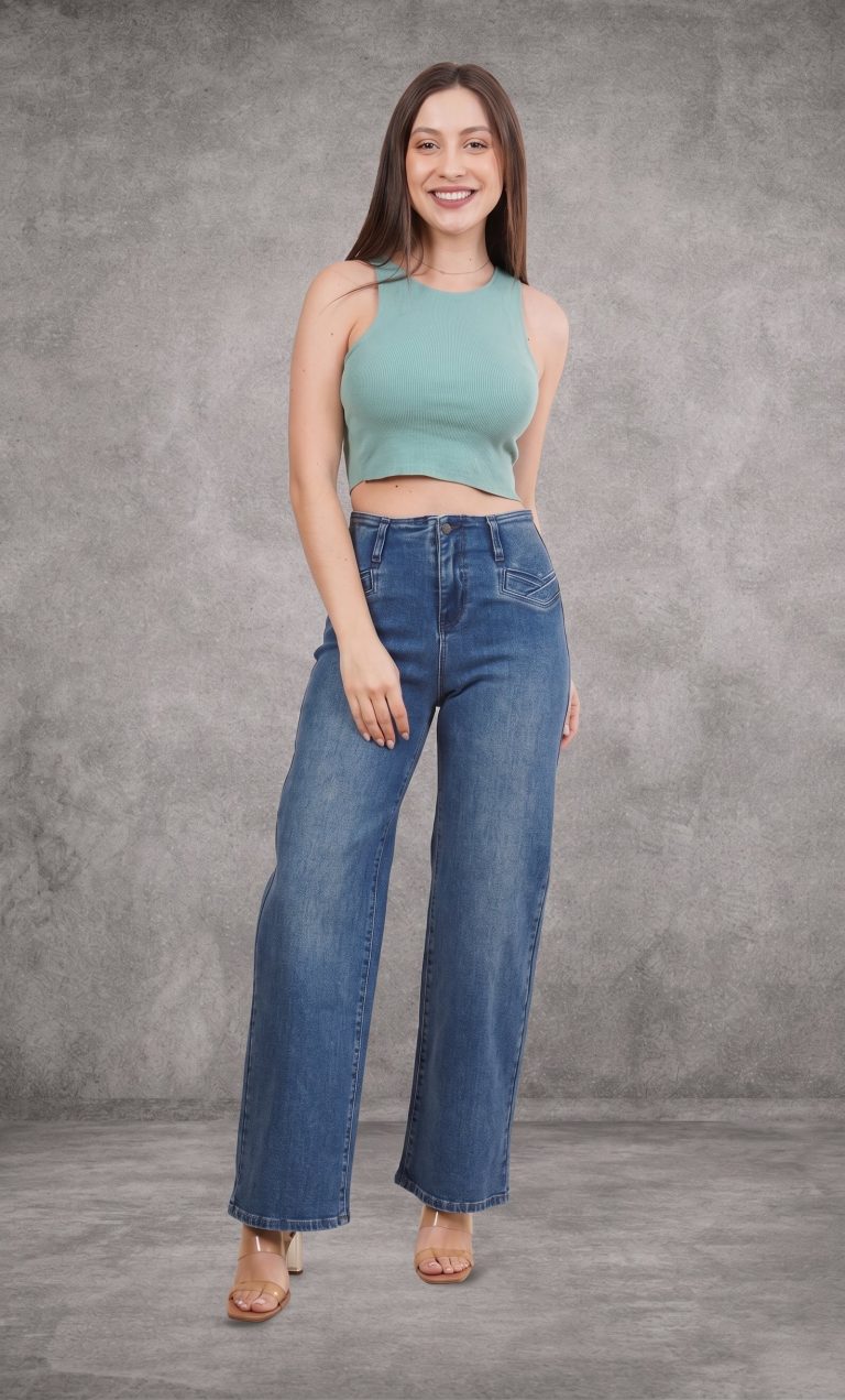 Wide Leg Modern Mid