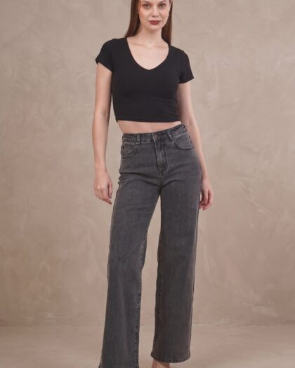 Wide Leg Smoky Grey