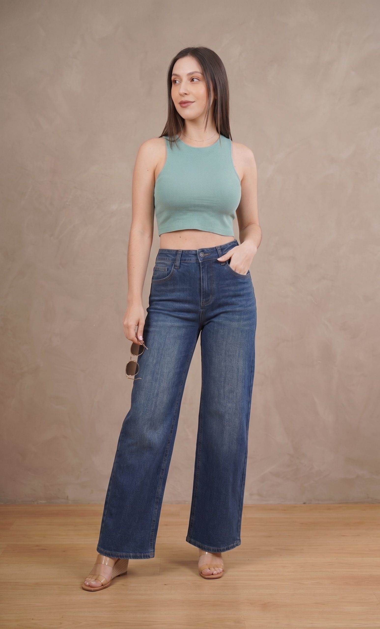 Wide Leg Everyday Mid
