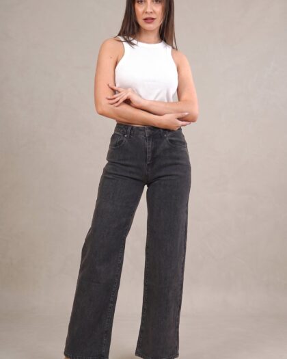 Wide Leg Charcoal
