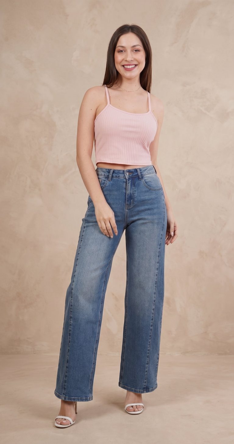 Wide Leg Bow Pocket