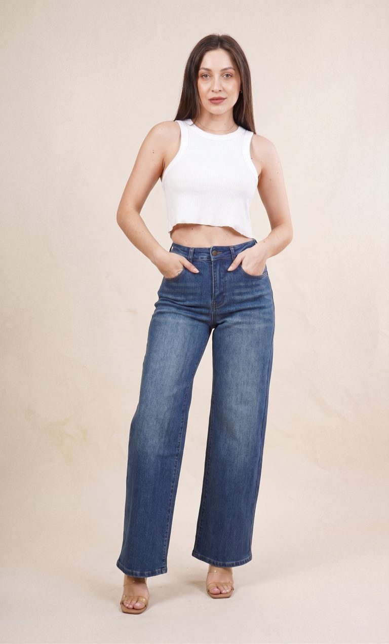 Wide Leg Smart Indigo