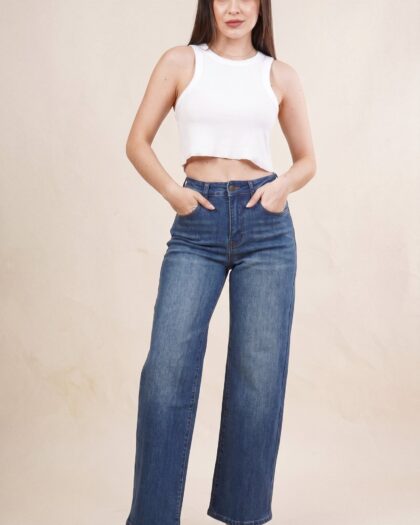 Wide Leg Smart Indigo